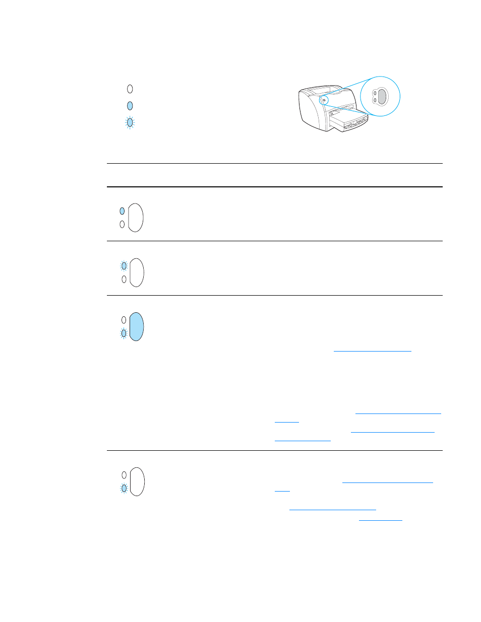 Status light patterns | HP LaserJet 1300 User Manual | Page 80 / 162