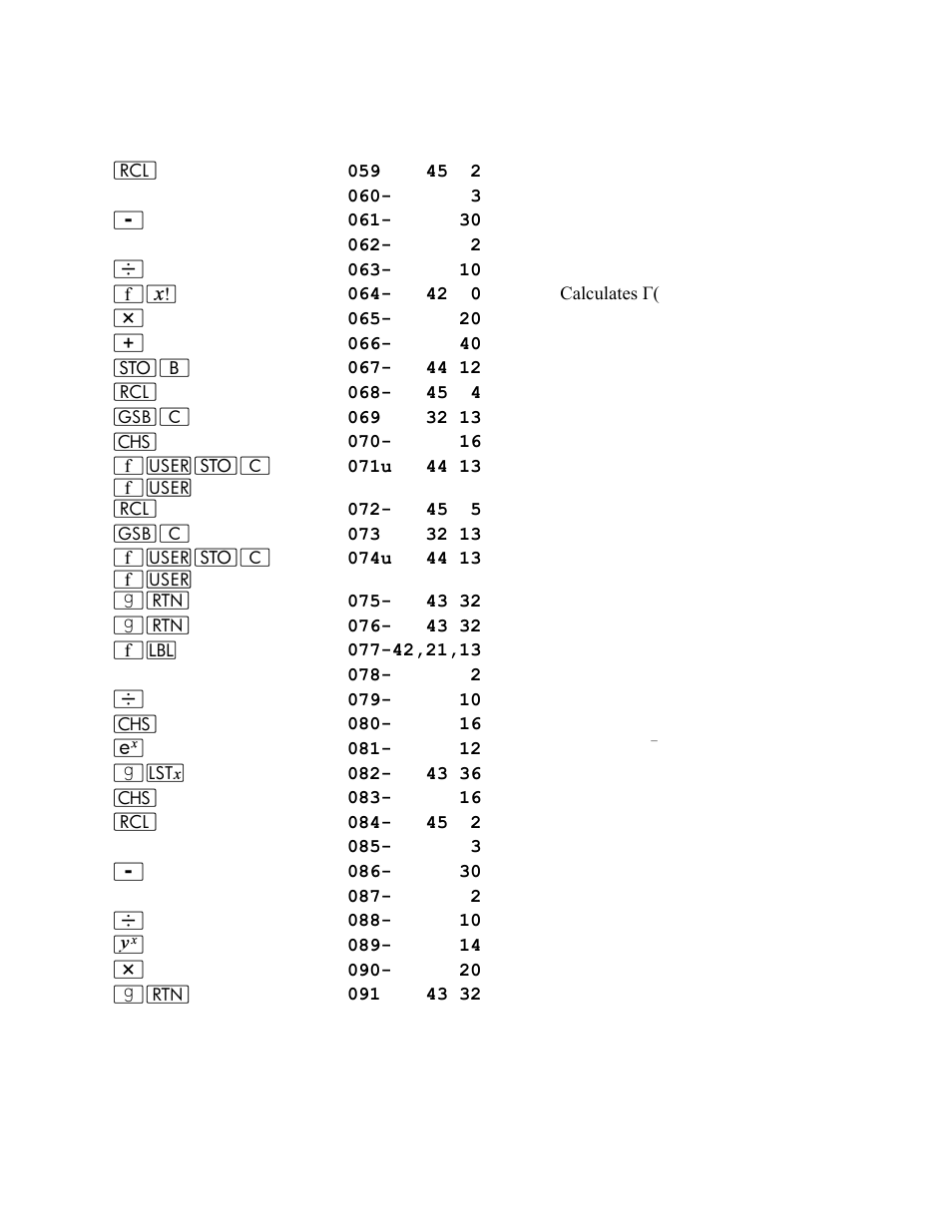 Keystrokes display | HP 15c User Manual | Page 106 / 186