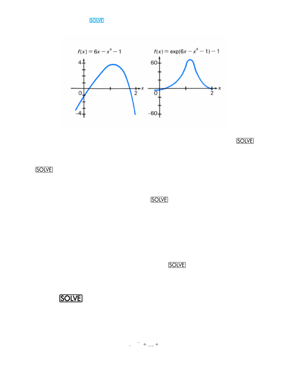 Inaccurate equations equations with several roots, Using _ with polynomials | HP 15c User Manual | Page 12 / 186