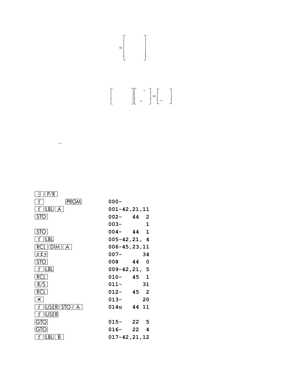 Keystrokes display | HP 15c User Manual | Page 120 / 186