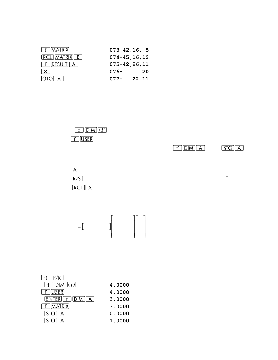 Keystrokes display | HP 15c User Manual | Page 129 / 186