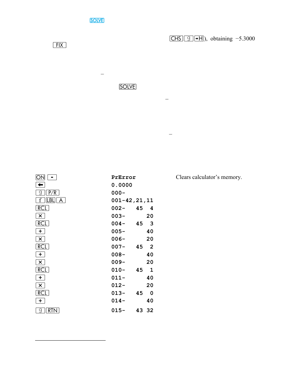 Keystrokes display | HP 15c User Manual | Page 14 / 186