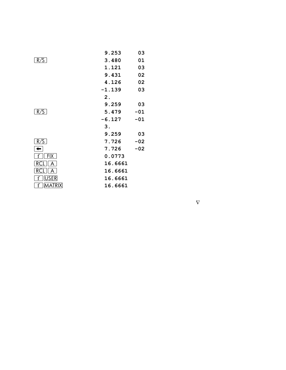 Keystrokes display | HP 15c User Manual | Page 144 / 186