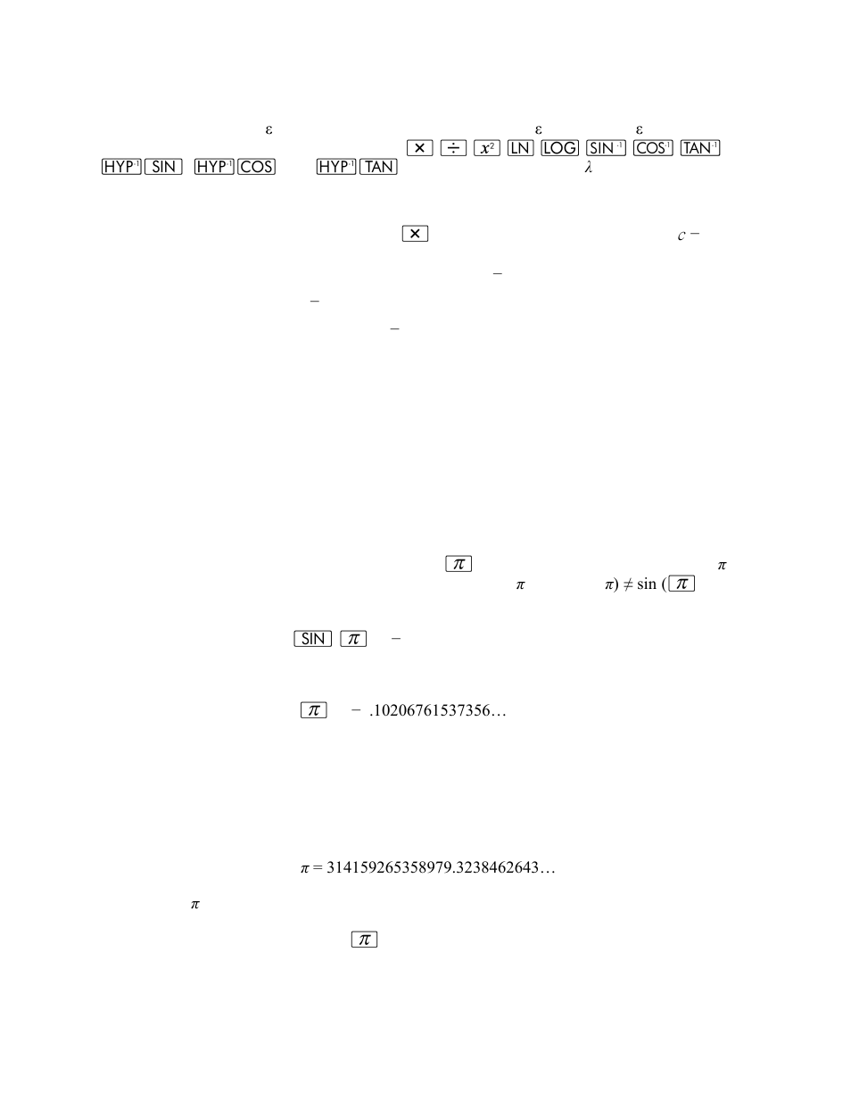 Trigonometric functions of real radian angles | HP 15c User Manual | Page 154 / 186