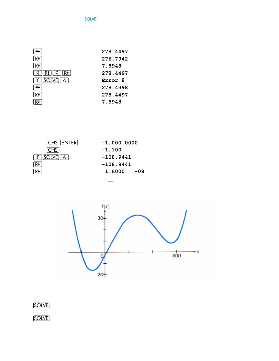 Solving a system of equations | HP 15c User Manual | Page 16 / 186