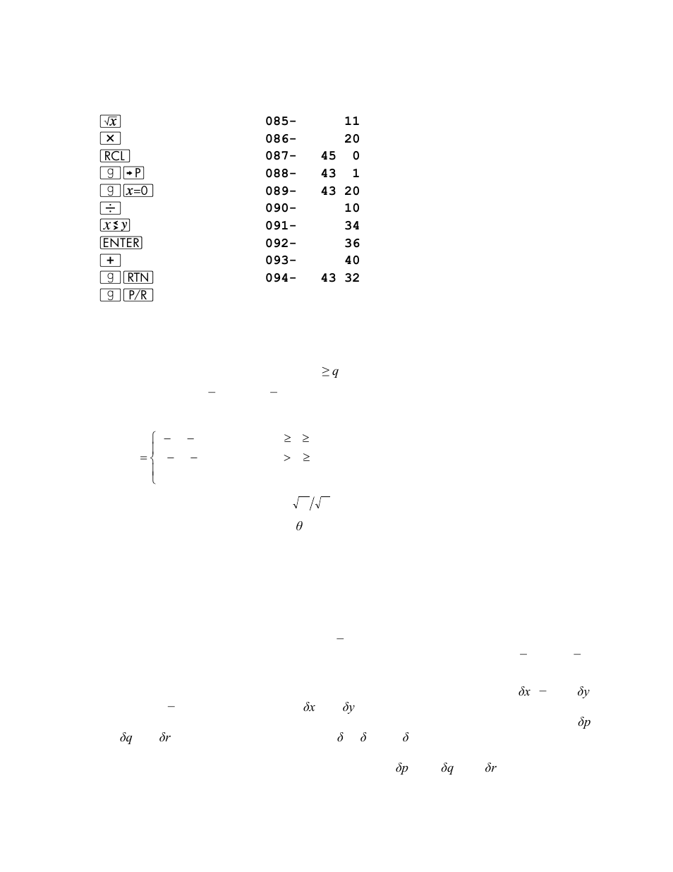 Keystrokes display | HP 15c User Manual | Page 167 / 186