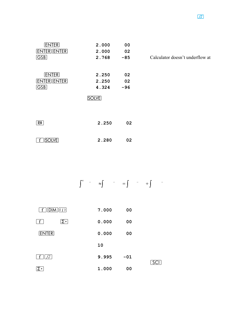 Keystrokes display | HP 15c User Manual | Page 45 / 186
