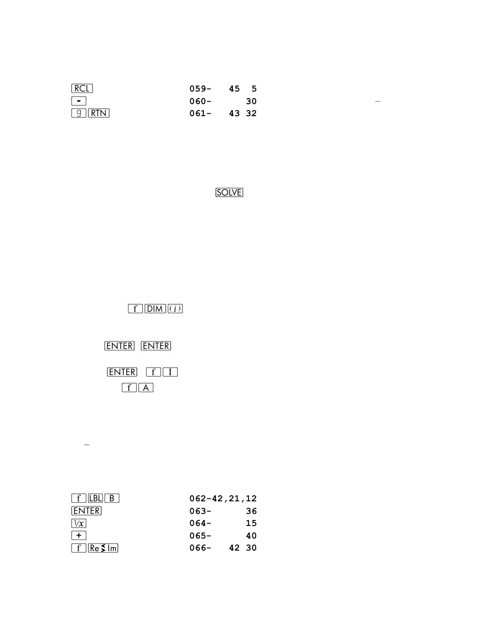 Keystrokes display | HP 15c User Manual | Page 79 / 186