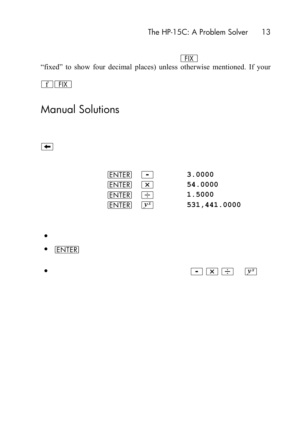 Manual solutions | HP 15c User Manual | Page 13 / 288