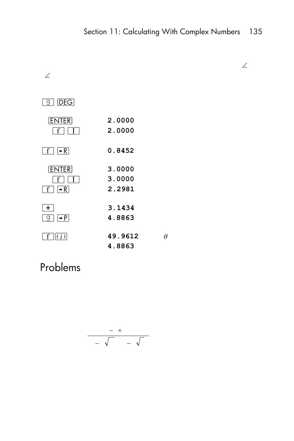 Problems | HP 15c User Manual | Page 135 / 288