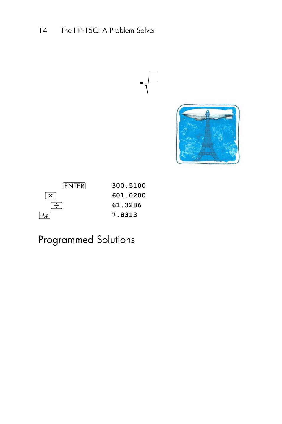 Programmed solutions | HP 15c User Manual | Page 14 / 288