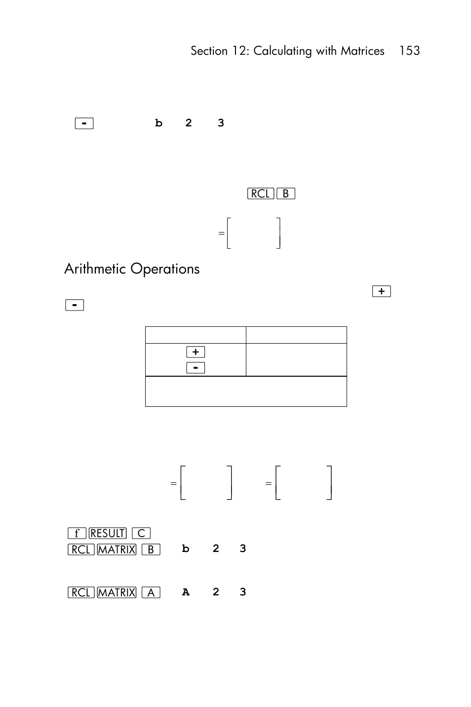 Arithmetic operations | HP 15c User Manual | Page 153 / 288