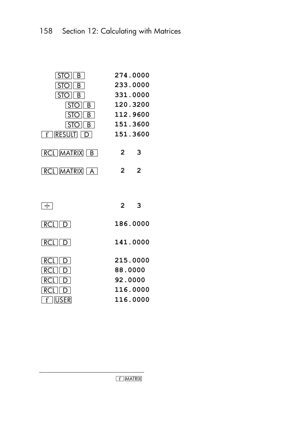 HP 15c User Manual | Page 158 / 288