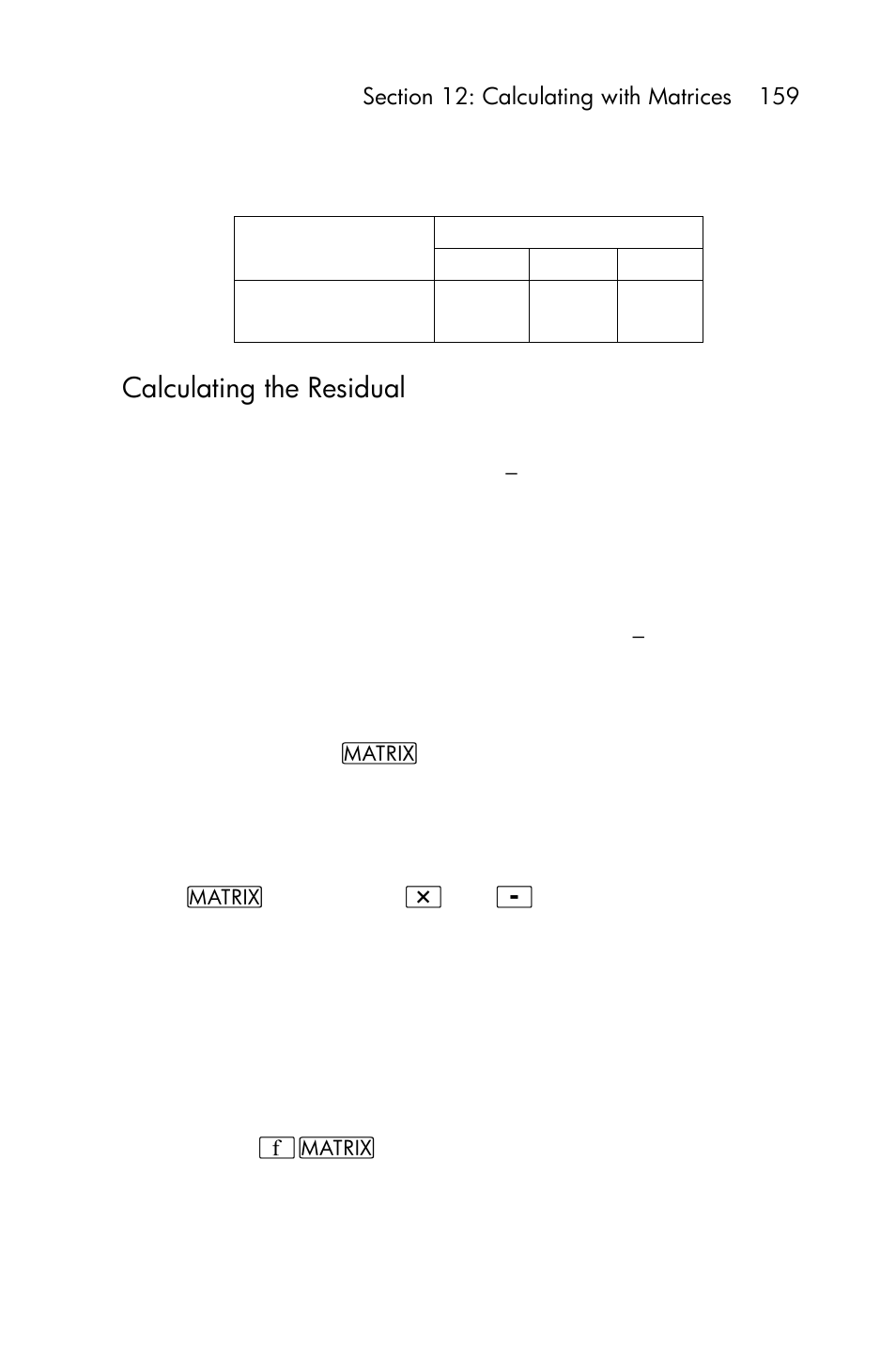 Calculating the residual | HP 15c User Manual | Page 159 / 288