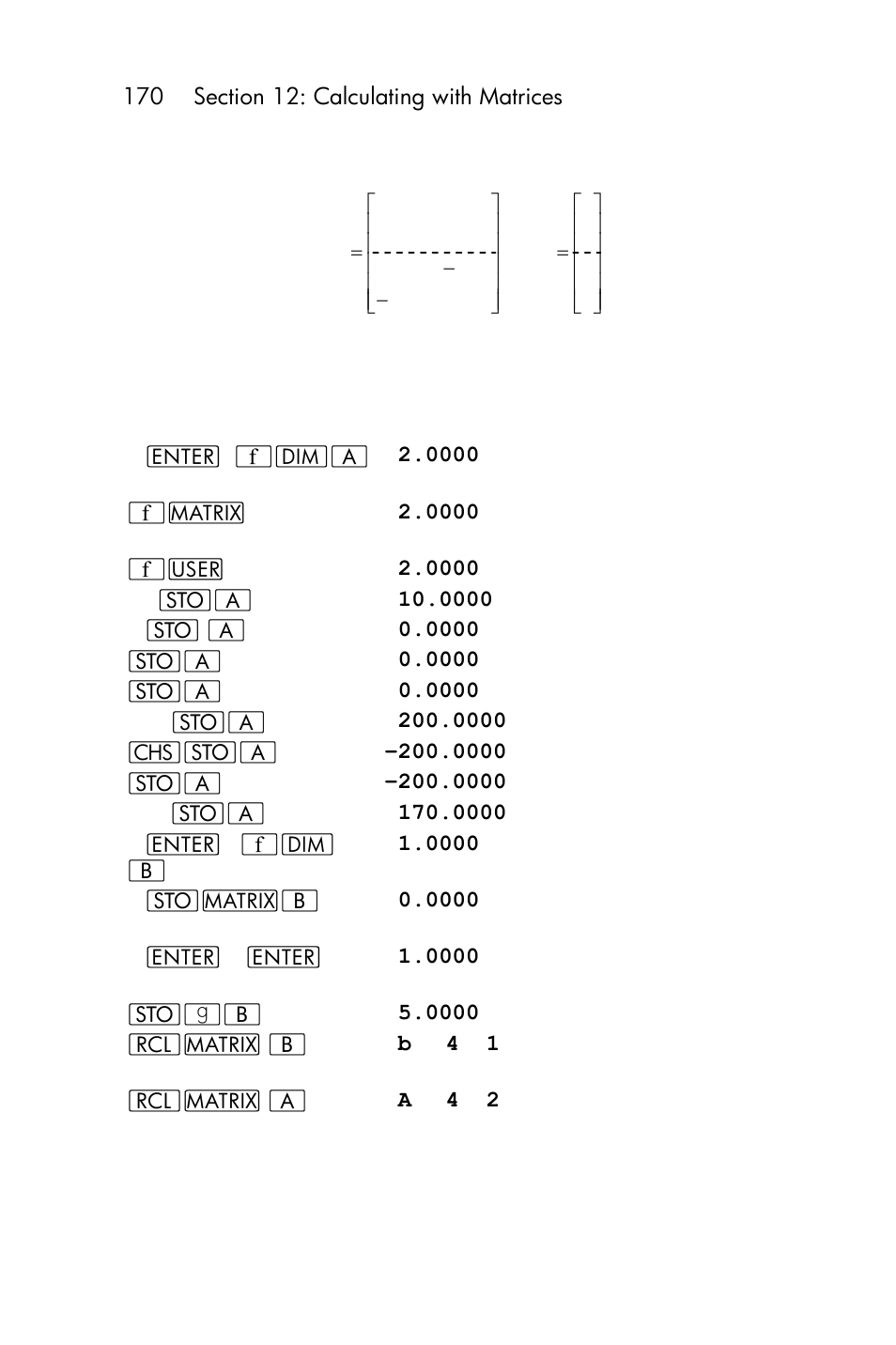 HP 15c User Manual | Page 170 / 288