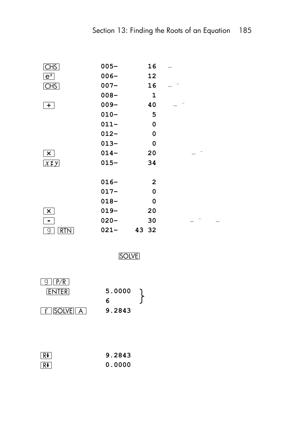 HP 15c User Manual | Page 185 / 288