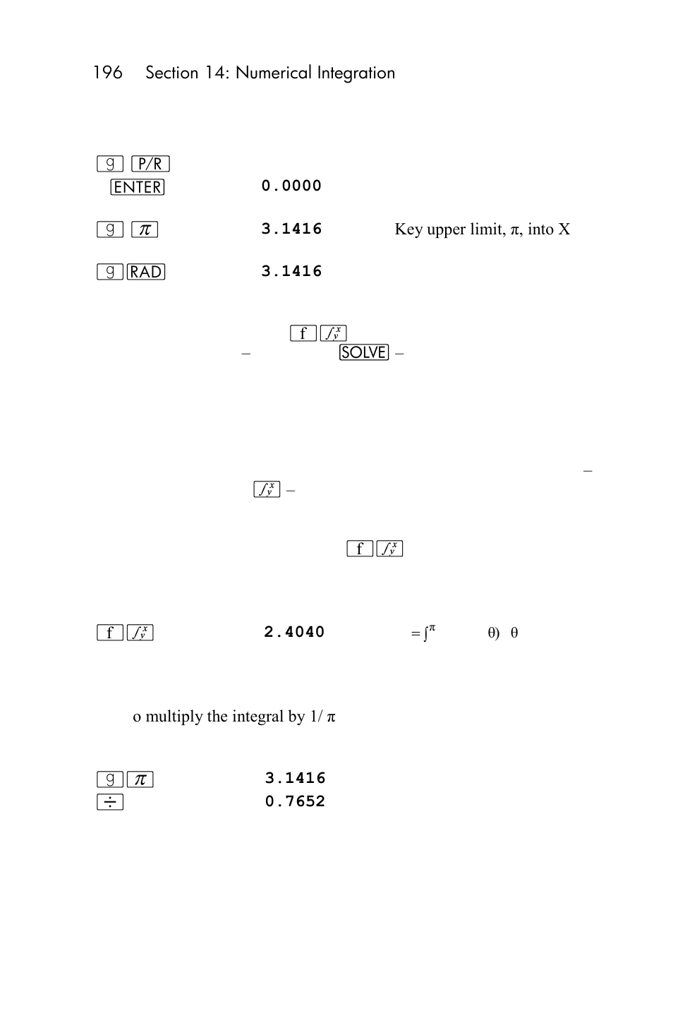 HP 15c User Manual | Page 196 / 288