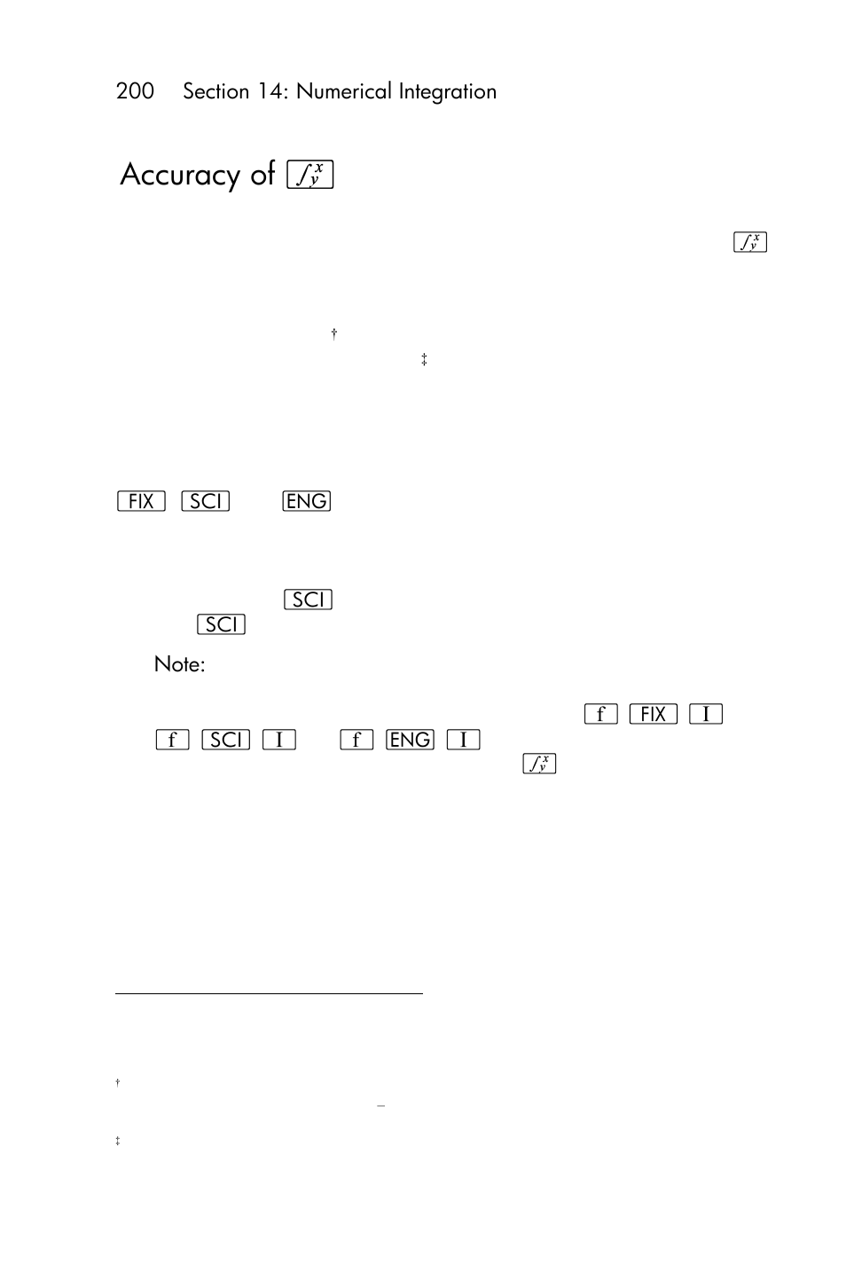 Accuracy of f | HP 15c User Manual | Page 200 / 288