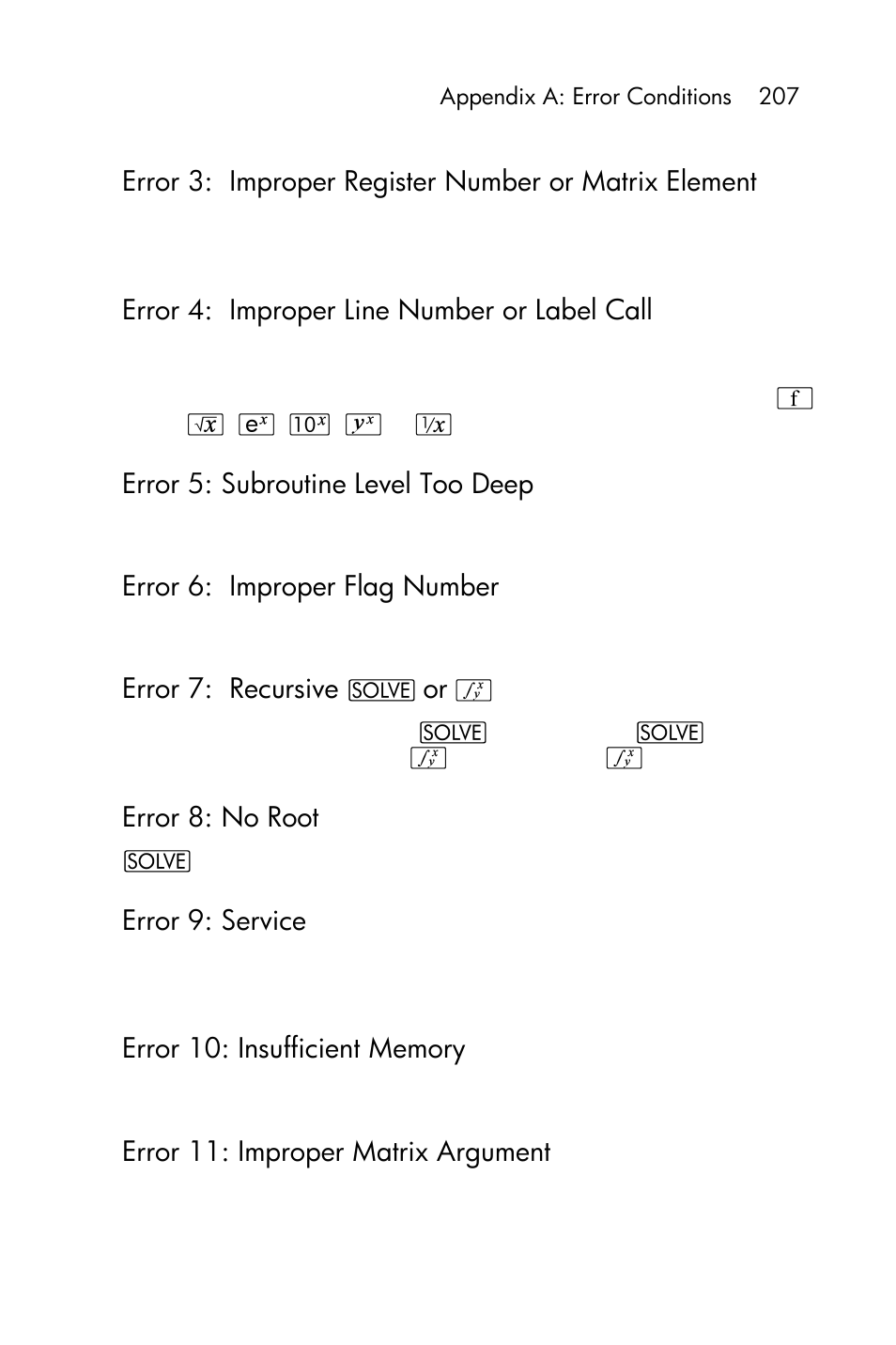 HP 15c User Manual | Page 207 / 288