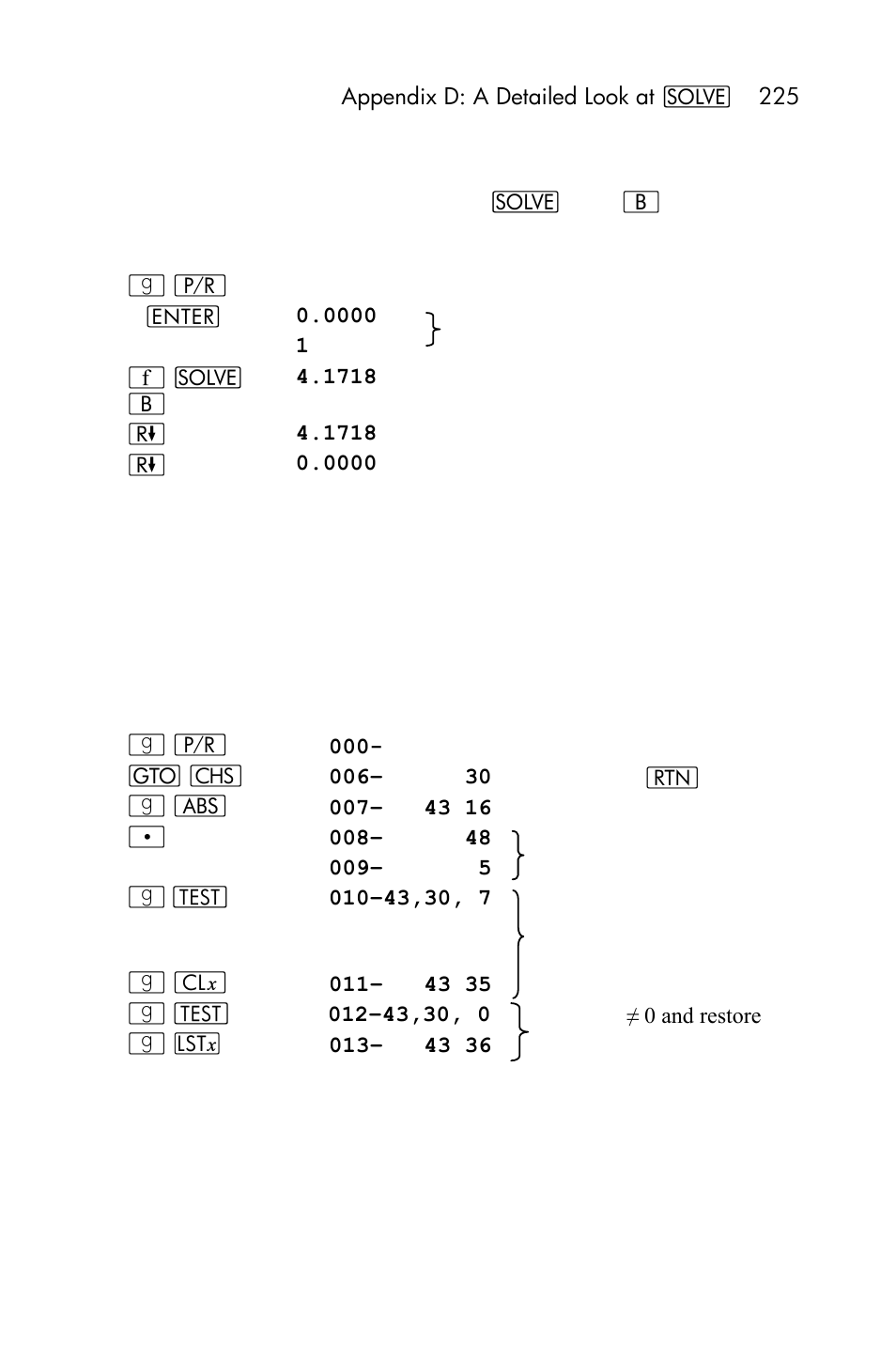 HP 15c User Manual | Page 225 / 288