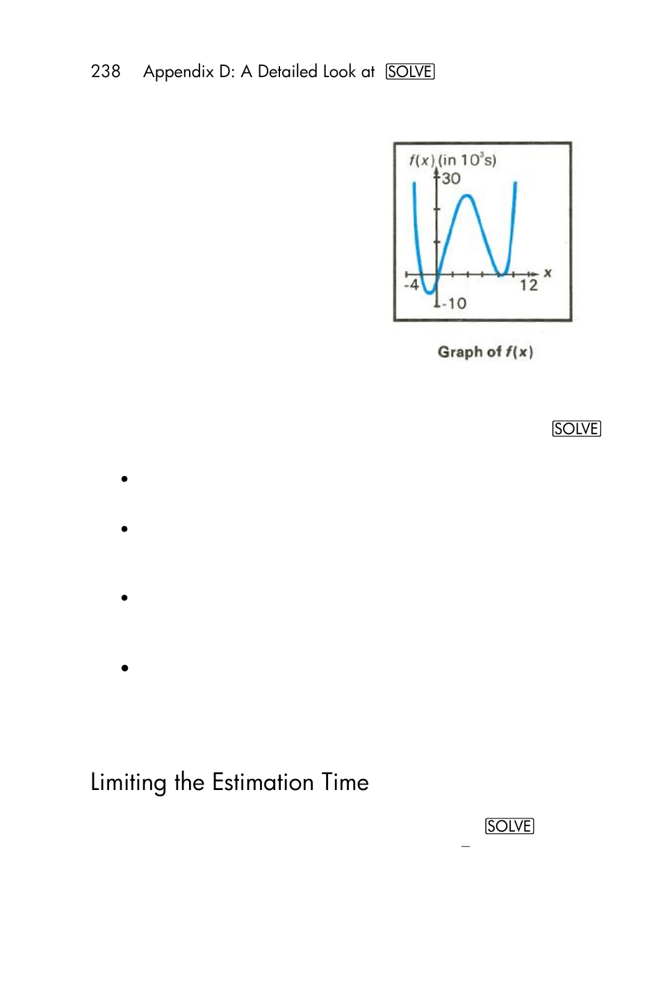 Limiting the estimation time | HP 15c User Manual | Page 238 / 288