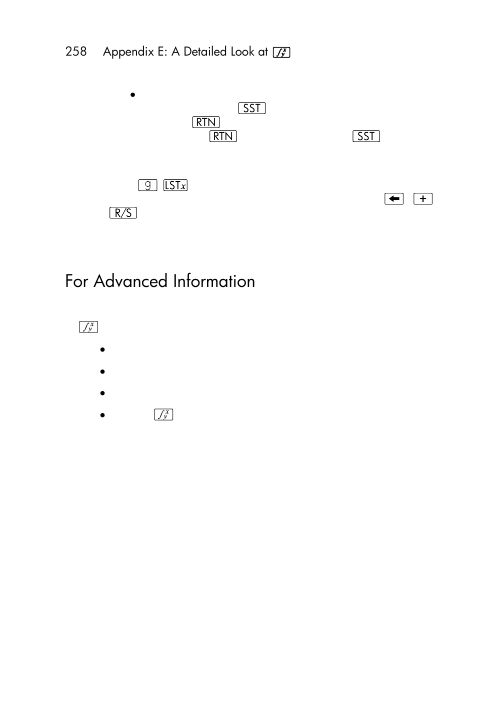 For advanced information | HP 15c User Manual | Page 258 / 288