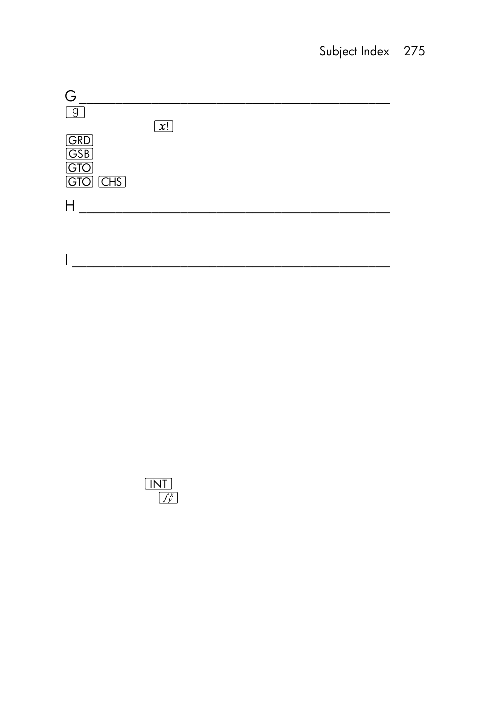 HP 15c User Manual | Page 275 / 288