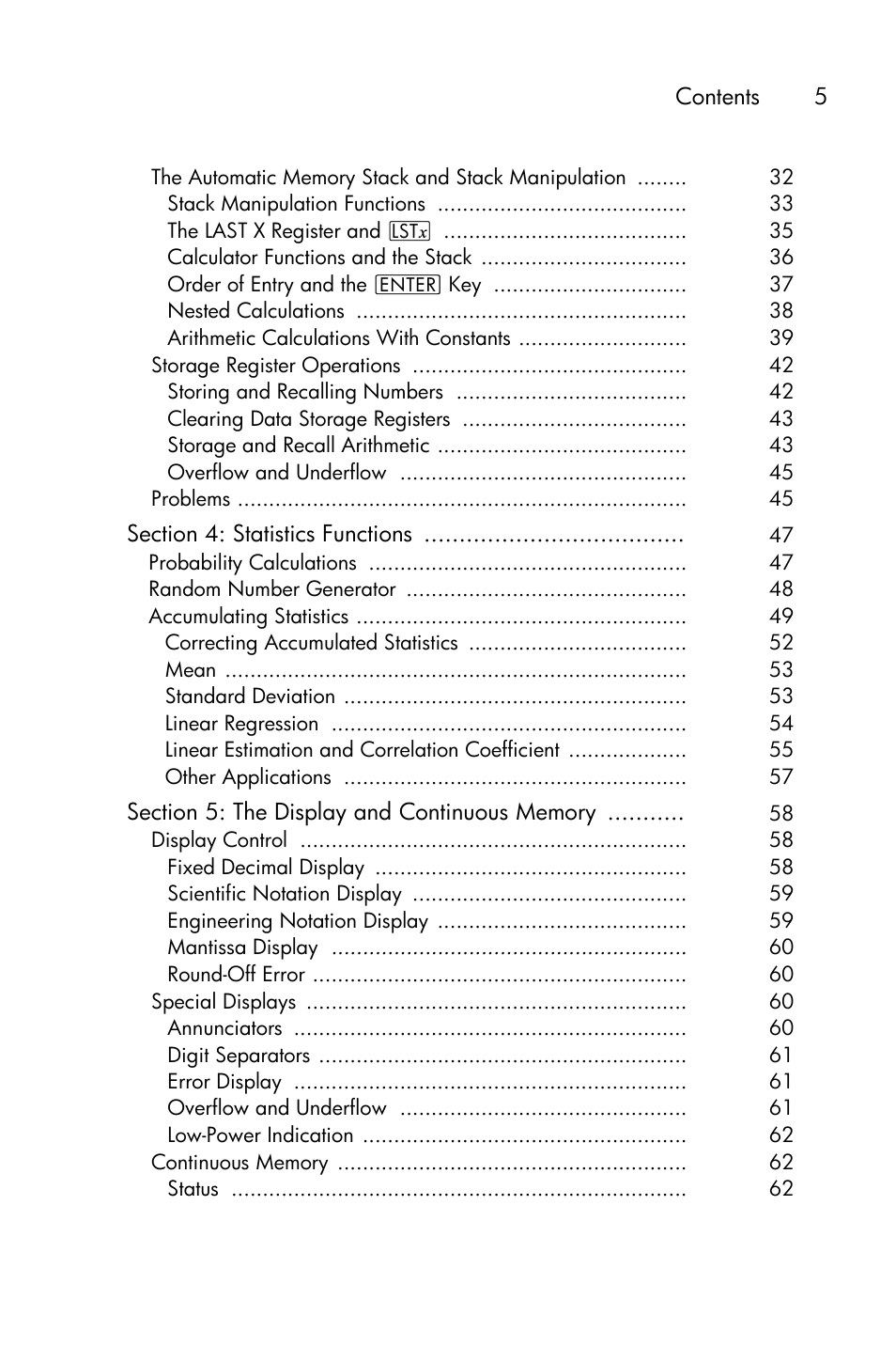 HP 15c User Manual | Page 5 / 288