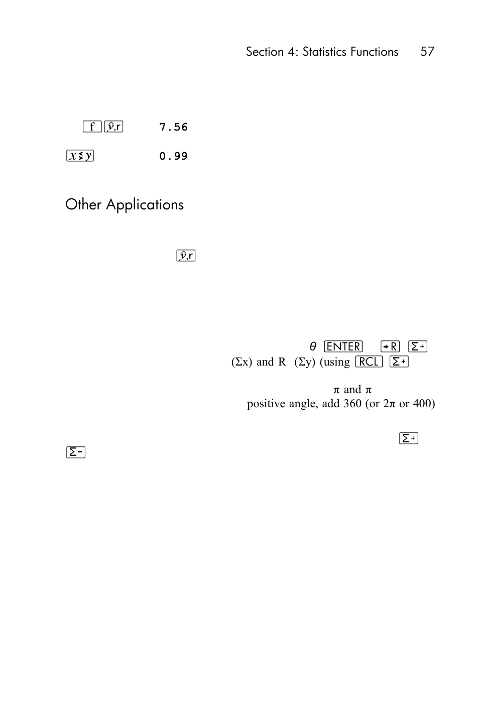 Other applications | HP 15c User Manual | Page 57 / 288