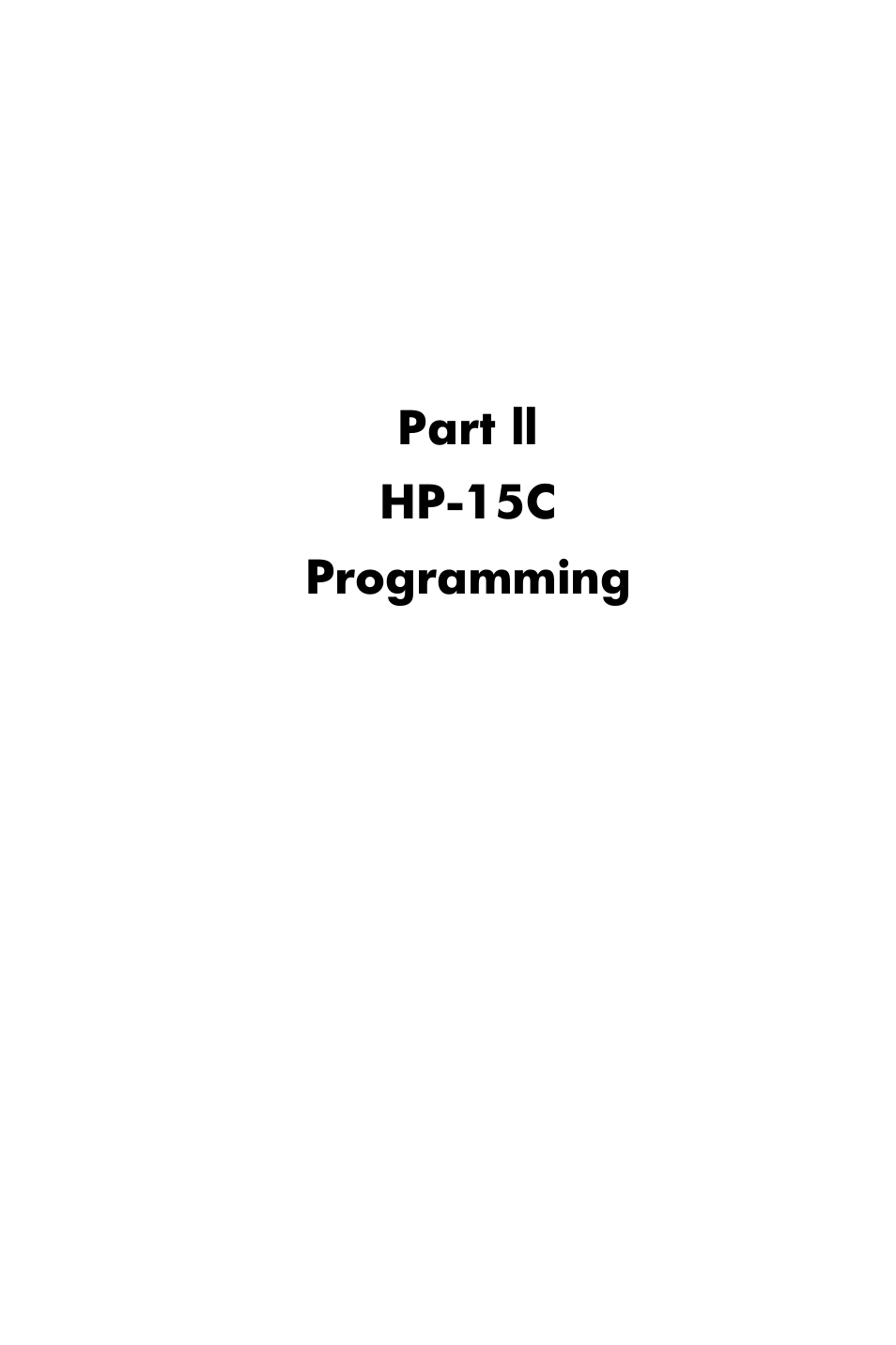 Part ll hp-15c programming | HP 15c User Manual | Page 65 / 288