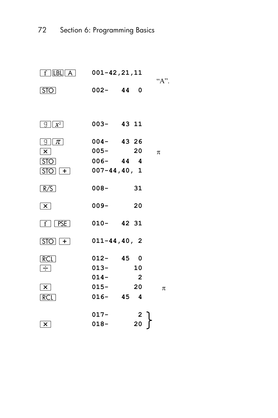 HP 15c User Manual | Page 72 / 288