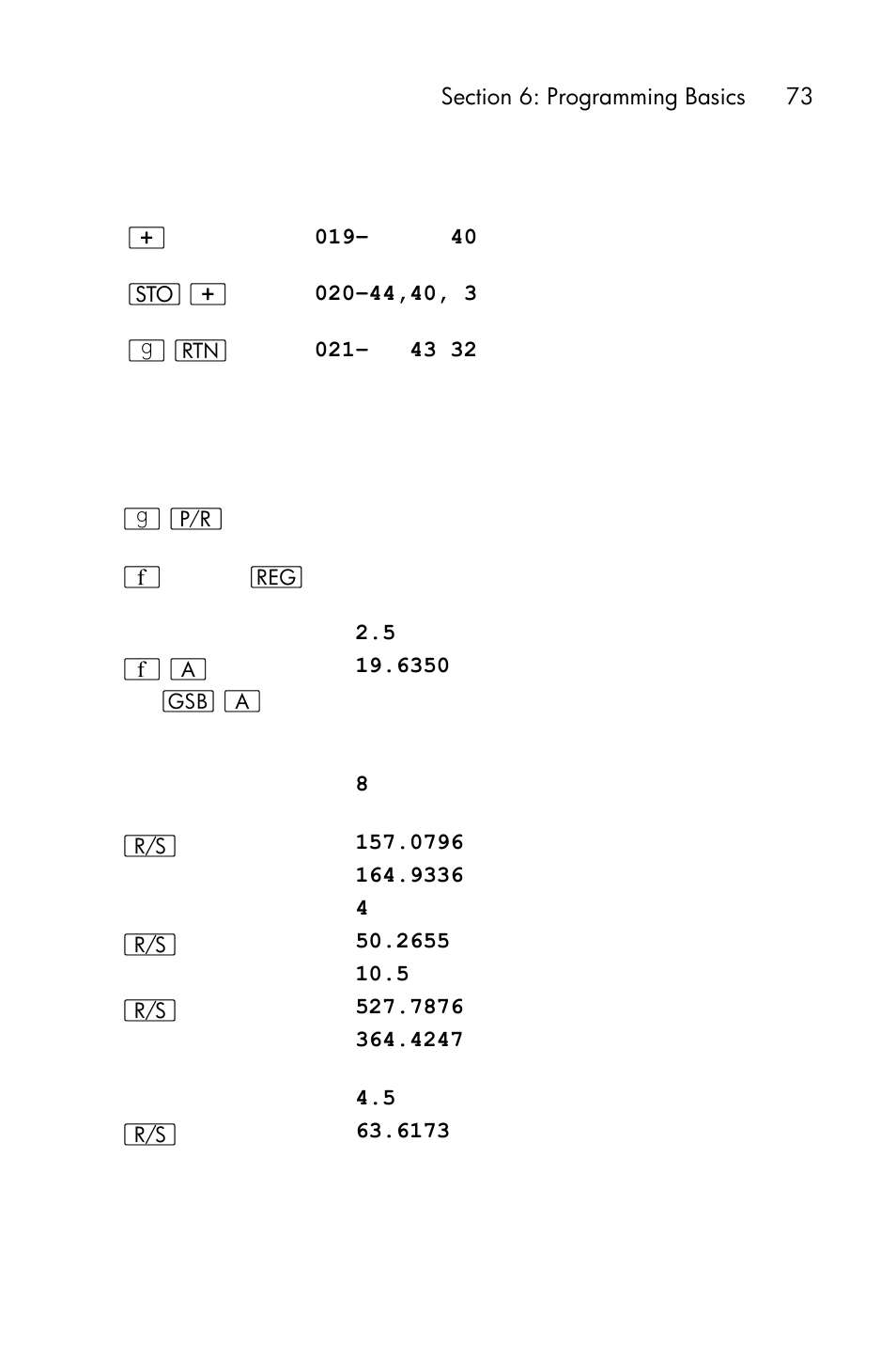 HP 15c User Manual | Page 73 / 288