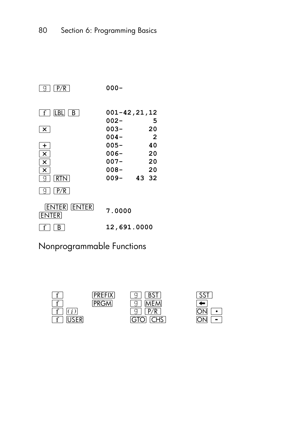 Nonprogrammable functions, Problems | HP 15c User Manual | Page 80 / 288