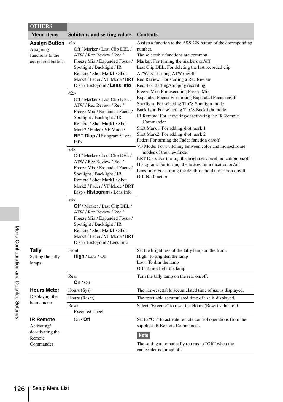 Sony PMW-EX3 User Manual | Page 126 / 162