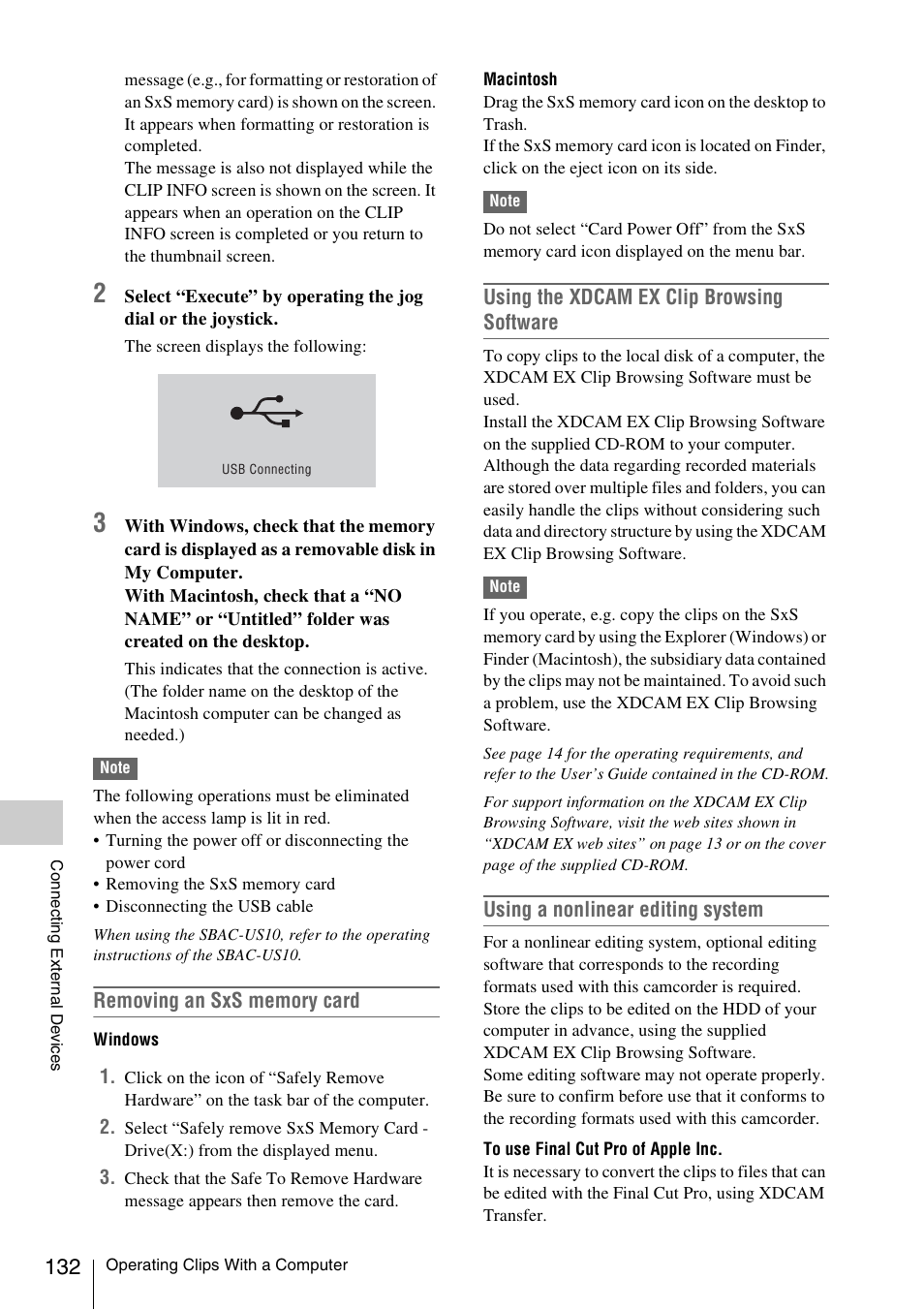 Sony PMW-EX3 User Manual | Page 132 / 162
