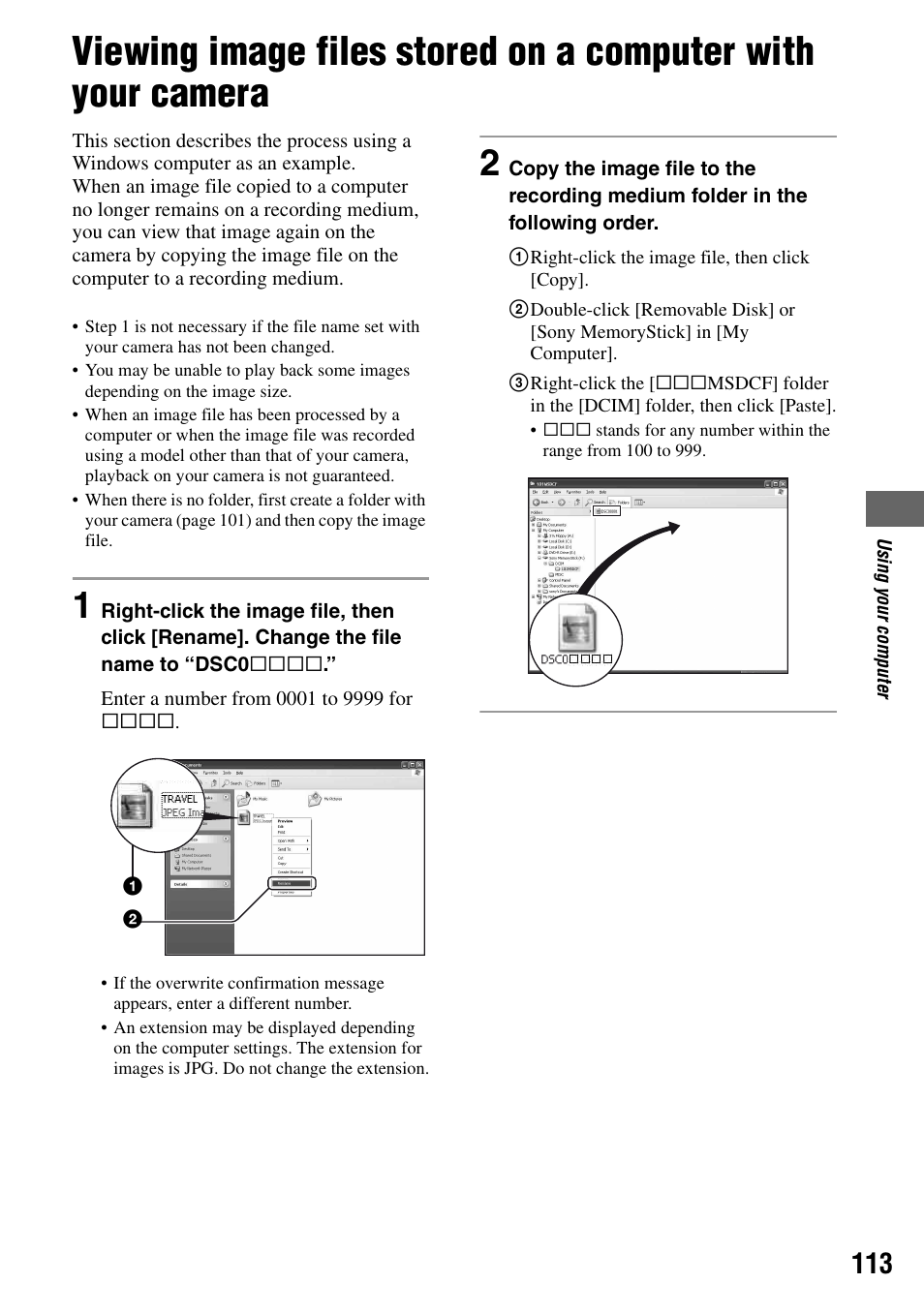 Sony DSLR-A100 User Manual | Page 113 / 159