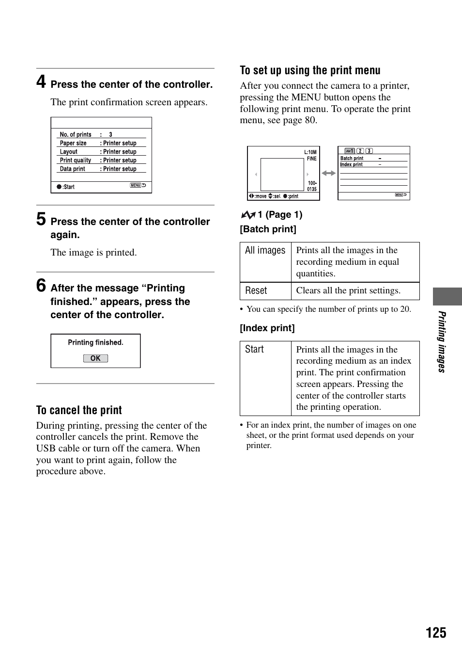 Sony DSLR-A100 User Manual | Page 125 / 159