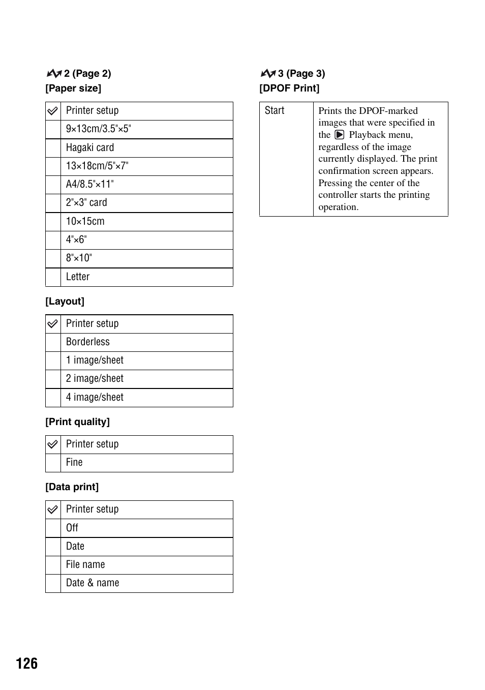 Sony DSLR-A100 User Manual | Page 126 / 159