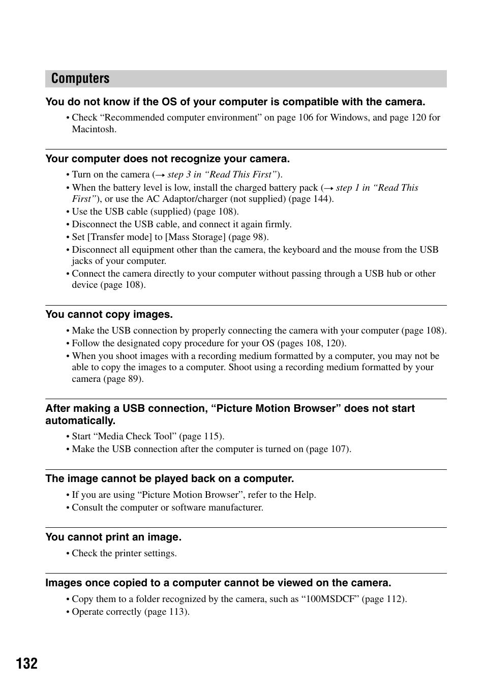 Computers | Sony DSLR-A100 User Manual | Page 132 / 159