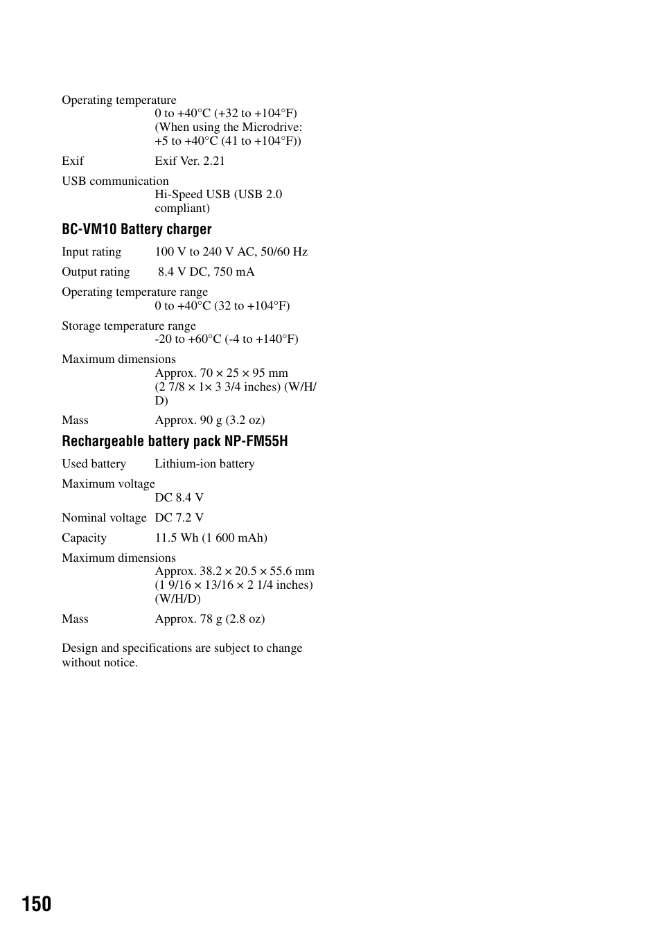 Sony DSLR-A100 User Manual | Page 150 / 159
