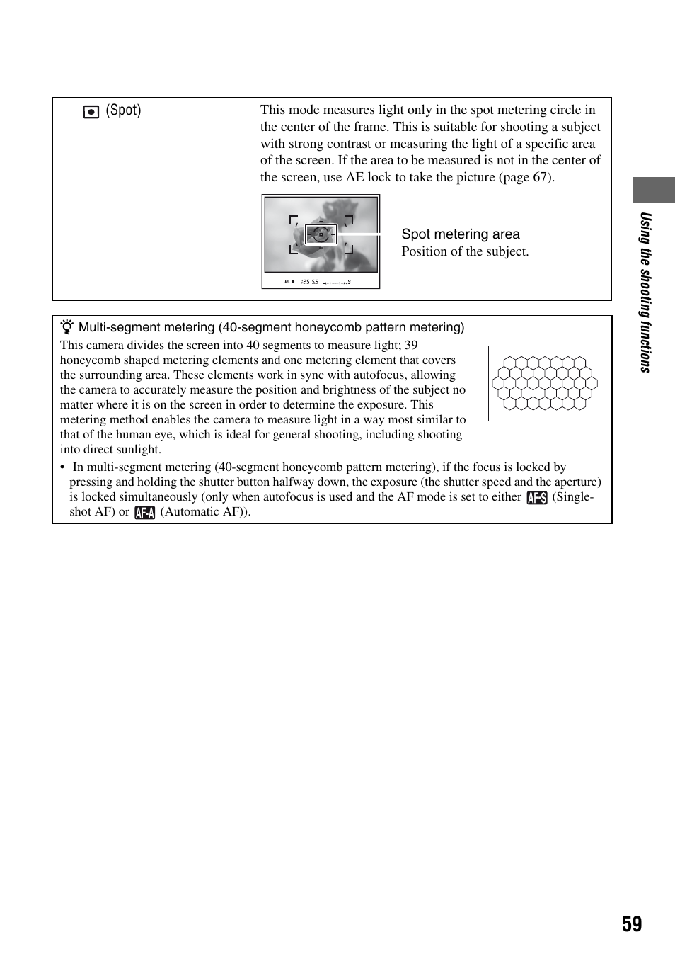 Sony DSLR-A100 User Manual | Page 59 / 159
