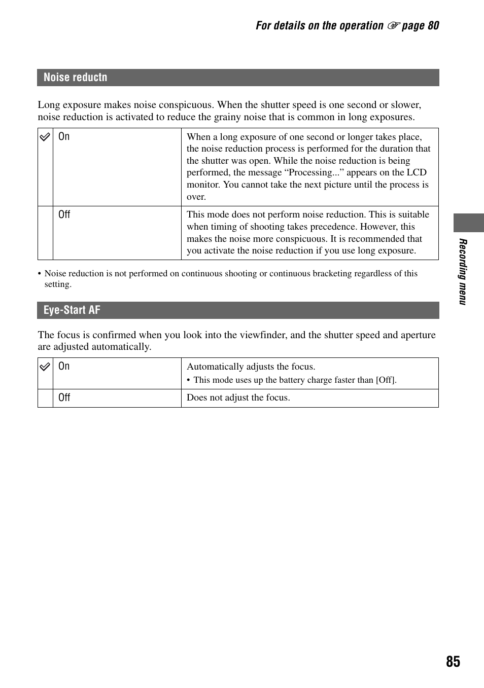 Sony DSLR-A100 User Manual | Page 85 / 159