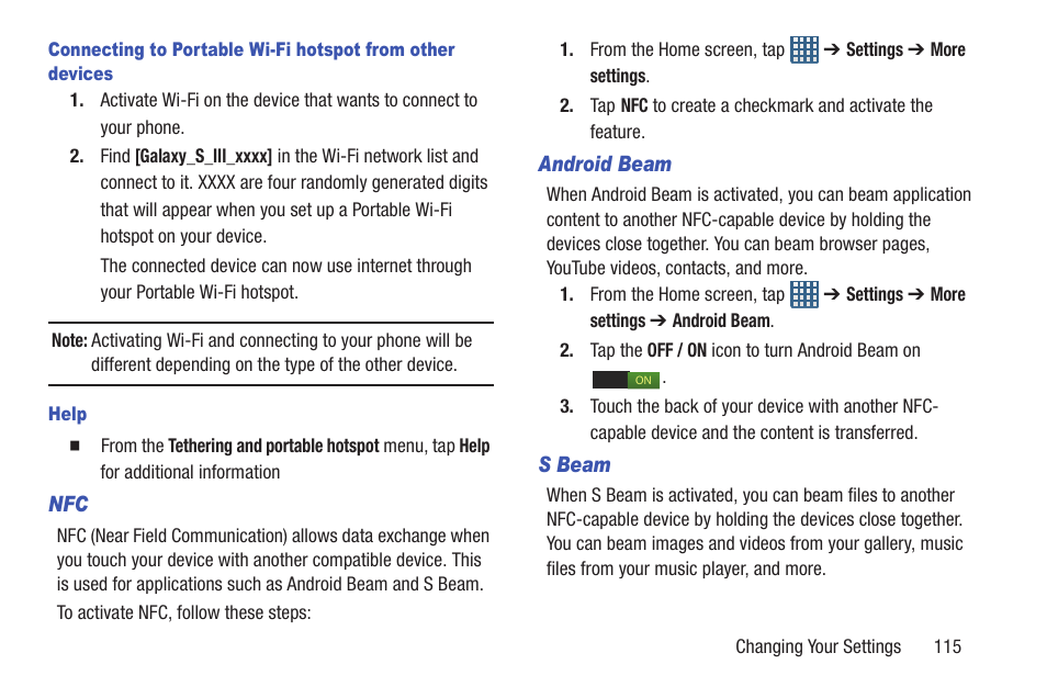 Samsung Galaxy S III User Manual | Page 121 / 232