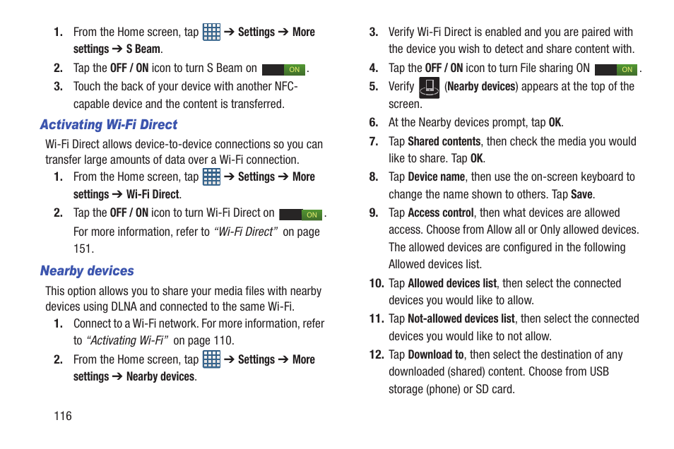 Samsung Galaxy S III User Manual | Page 122 / 232