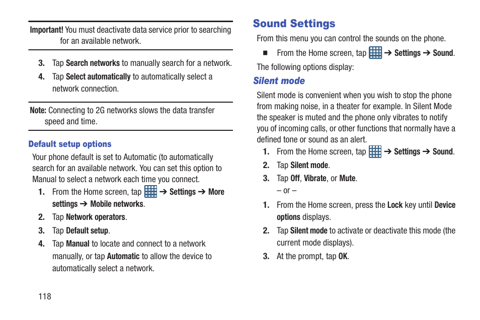 Sound settings | Samsung Galaxy S III User Manual | Page 124 / 232
