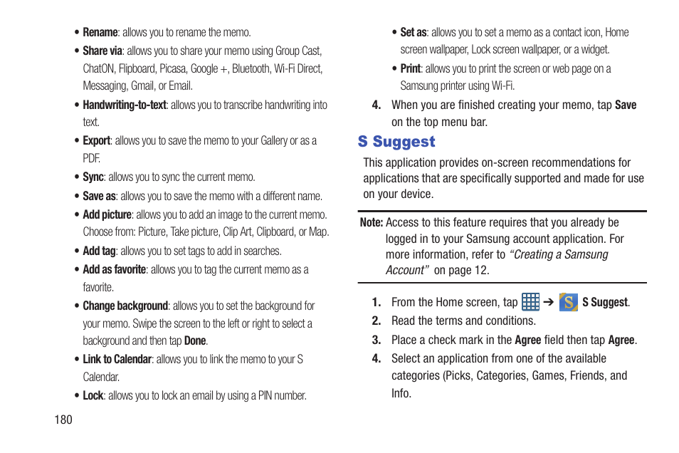S suggest | Samsung Galaxy S III User Manual | Page 186 / 232