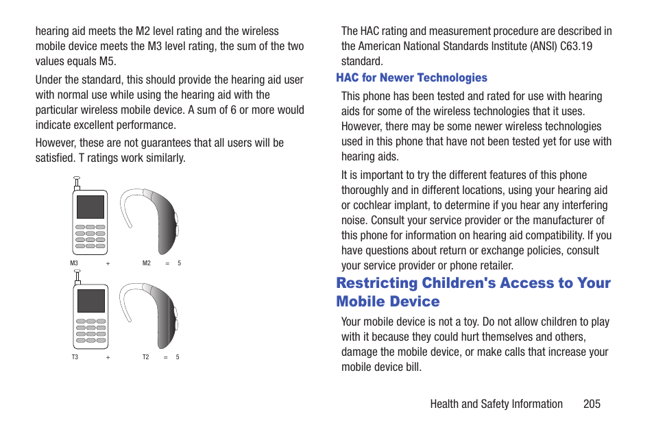 Restricting children's access to your, Mobile device | Samsung Galaxy S III User Manual | Page 211 / 232
