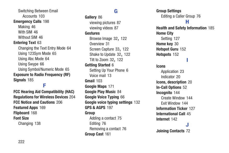 Samsung Galaxy S III User Manual | Page 228 / 232