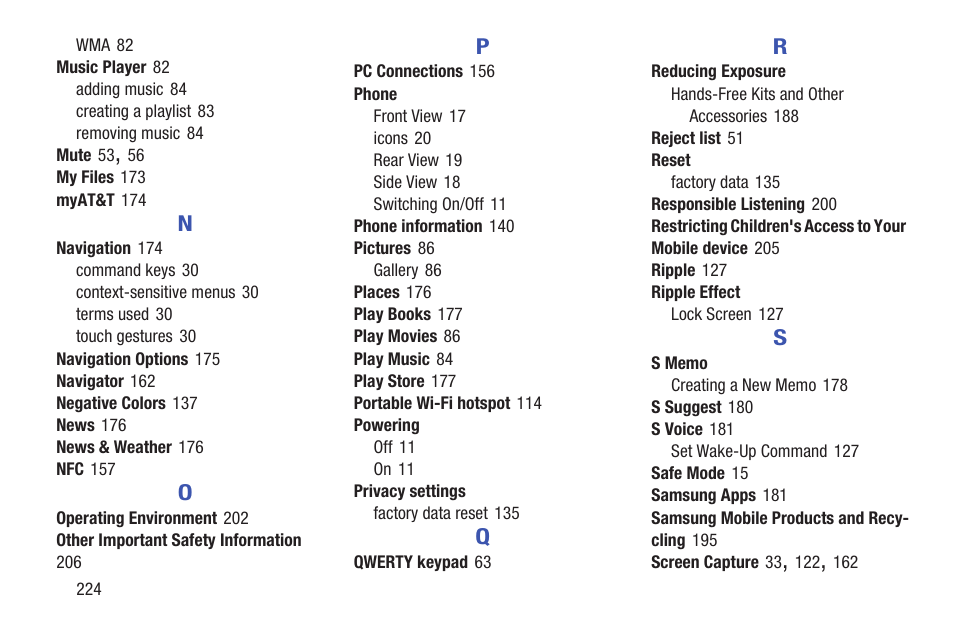 Samsung Galaxy S III User Manual | Page 230 / 232