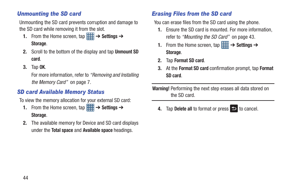 Samsung Galaxy S III User Manual | Page 50 / 232